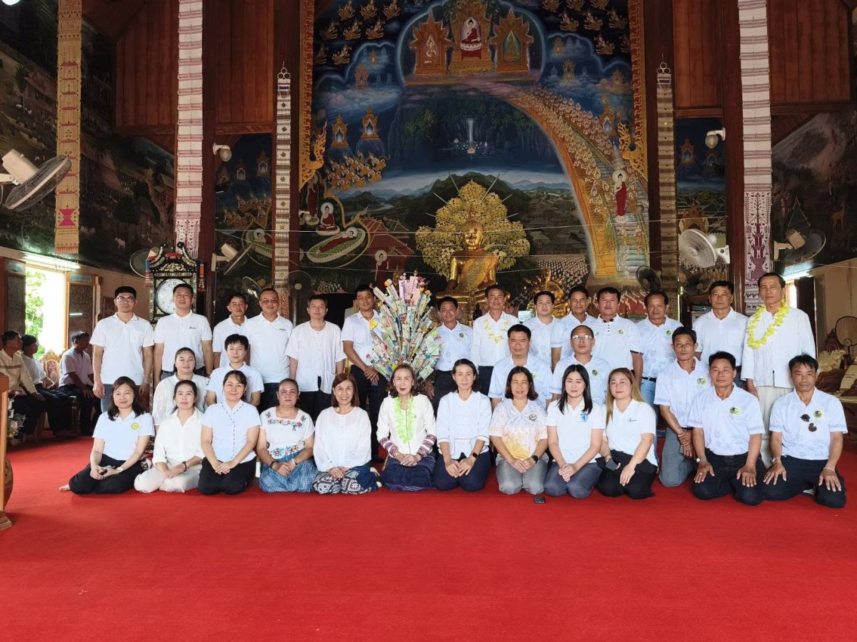 ทำบุญถวายเทียนพรรษา ณ วัดศรีมงคล เพื่อสืบสานวัฒนธรรมทางศาสนาอันดีงาม ตามโครงการสืบสานประเพณีแห่เทียนเข้าพรรษา ประจำปี 2569