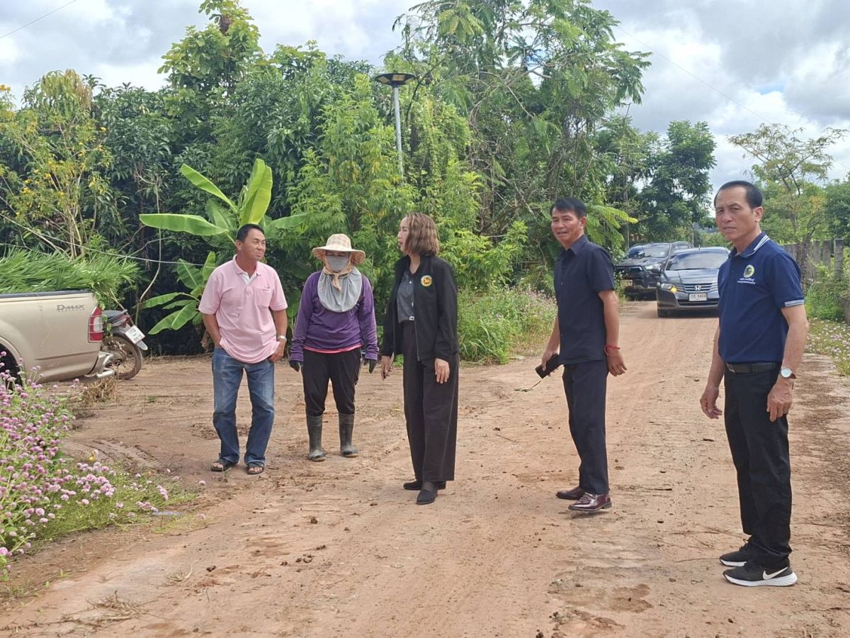 ลงพื้นที่ตรวจติดตามความคืบหน้า  โครงการก่อสร้างถนน คสล. ซอย 2 แยก 1 และซอย 8 หมู่ที่ 9 ตำบลน้ำแวน